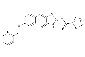 2-[2-(2-furyl)-2-keto-ethylidene]-5-[4-(2-pyridylmethoxy)benzylidene]thiazolidin-4-one