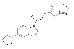1-(5-pyrrolidinoindolin-1-yl)-3-([1,2,4]triazolo[3,4-b][1,3,4]thiadiazol-6-yl)propan-1-one