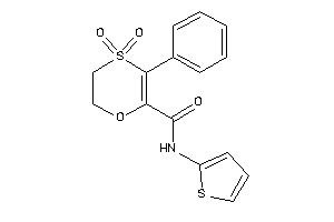 4,4-diketo-5-phenyl-N-(2-thienyl)-2,3-dihydro-1,4-oxathiine-6-carboxamide