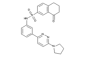 4-keto-N-[3-(6-pyrrolidinopyridazin-3-yl)phenyl]tetralin-6-sulfonamide