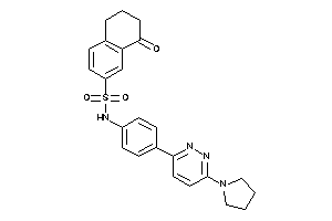 Image of 4-keto-N-[4-(6-pyrrolidinopyridazin-3-yl)phenyl]tetralin-6-sulfonamide