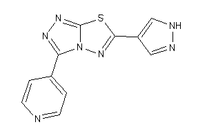 Image of 6-(1H-pyrazol-4-yl)-3-(4-pyridyl)-[1,2,4]triazolo[3,4-b][1,3,4]thiadiazole