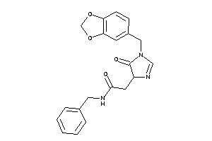 Image of N-benzyl-2-(5-keto-1-piperonyl-2-imidazolin-4-yl)acetamide