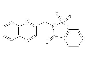 1,1-diketo-2-(quinoxalin-2-ylmethyl)-1,2-benzothiazol-3-one