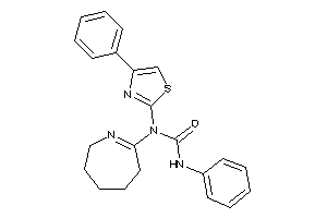 Image of 3-phenyl-1-(4-phenylthiazol-2-yl)-1-(3,4,5,6-tetrahydro-2H-azepin-7-yl)urea