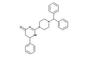 2-(4-benzhydrylpiperazino)-6-phenyl-5,6-dihydro-1H-pyrimidin-4-one