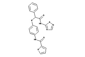 N-[4-[[2-keto-1-phenyl-2-(1,2,4-thiadiazol-5-ylamino)ethyl]thio]phenyl]-2-furamide