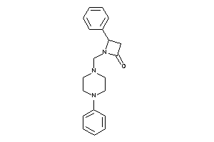 4-phenyl-1-[(4-phenylpiperazino)methyl]azetidin-2-one
