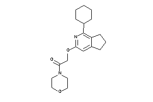 2-[(1-cyclohexyl-2-pyrindan-3-yl)oxy]-1-morpholino-ethanone