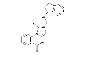 Image of 2-[(indan-1-ylamino)methyl]-1-thioxo-4H-[1,2,4]triazolo[4,3-a]quinazolin-5-one