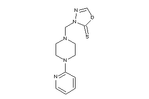 3-[[4-(2-pyridyl)piperazino]methyl]-1,3,4-oxadiazole-2-thione