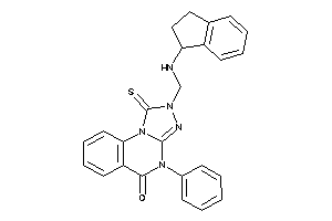 2-[(indan-1-ylamino)methyl]-4-phenyl-1-thioxo-[1,2,4]triazolo[4,3-a]quinazolin-5-one