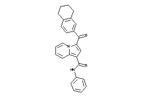 Image of N-phenyl-3-(tetralin-6-carbonyl)indolizine-1-carboxamide