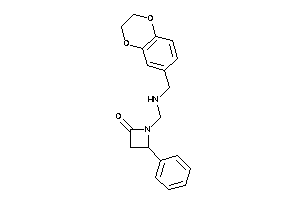 1-[(2,3-dihydro-1,4-benzodioxin-6-ylmethylamino)methyl]-4-phenyl-azetidin-2-one