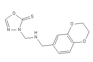 3-[(2,3-dihydro-1,4-benzodioxin-6-ylmethylamino)methyl]-1,3,4-oxadiazole-2-thione