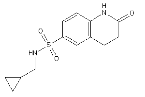 Image of N-(cyclopropylmethyl)-2-keto-3,4-dihydro-1H-quinoline-6-sulfonamide