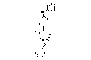 2-[4-[(2-keto-4-phenyl-azetidin-1-yl)methyl]piperazino]-N-phenyl-acetamide