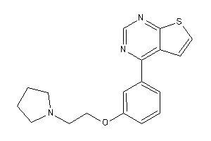 4-[3-(2-pyrrolidinoethoxy)phenyl]thieno[2,3-d]pyrimidine