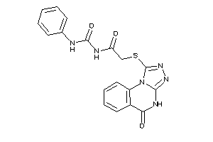 2-[(5-keto-4H-[1,2,4]triazolo[4,3-a]quinazolin-1-yl)thio]-N-(phenylcarbamoyl)acetamide