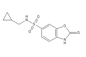 Image of N-(cyclopropylmethyl)-2-keto-3H-1,3-benzoxazole-6-sulfonamide