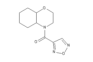 2,3,4a,5,6,7,8,8a-octahydrobenzo[b][1,4]oxazin-4-yl(furazan-3-yl)methanone