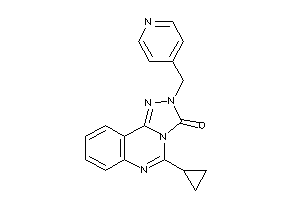 5-cyclopropyl-2-(4-pyridylmethyl)-[1,2,4]triazolo[4,3-c]quinazolin-3-one