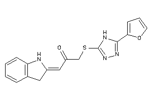 Image of 1-[[5-(2-furyl)-4H-1,2,4-triazol-3-yl]thio]-3-indolin-2-ylidene-acetone