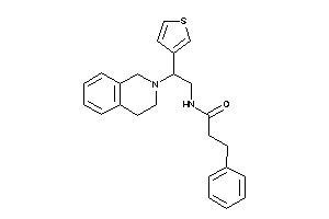 Image of N-[2-(3,4-dihydro-1H-isoquinolin-2-yl)-2-(3-thienyl)ethyl]-3-phenyl-propionamide