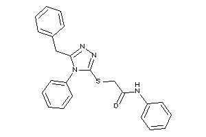 Image of 2-[(5-benzyl-4-phenyl-1,2,4-triazol-3-yl)thio]-N-phenyl-acetamide