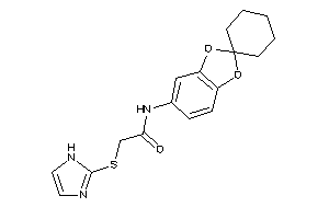 2-(1H-imidazol-2-ylthio)-N-spiro[1,3-benzodioxole-2,1'-cyclohexane]-5-yl-acetamide