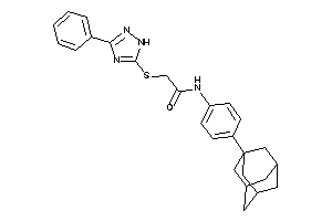 Image of N-[4-(1-adamantyl)phenyl]-2-[(3-phenyl-1H-1,2,4-triazol-5-yl)thio]acetamide