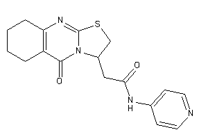 2-(5-keto-2,3,6,7,8,9-hexahydrothiazolo[2,3-b]quinazolin-3-yl)-N-(4-pyridyl)acetamide