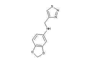Image of 1,3-benzodioxol-5-yl(thiadiazol-4-ylmethyl)amine