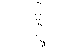 Image of 2-(4-benzylpiperazino)-1-(4-phenylpiperazino)ethanone