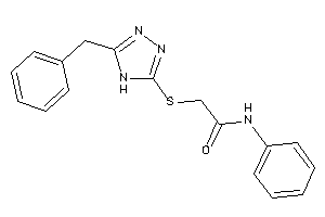 2-[(5-benzyl-4H-1,2,4-triazol-3-yl)thio]-N-phenyl-acetamide