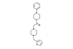 1-(4-phenylpiperazino)-2-[4-(2-thenyl)piperazino]ethanone