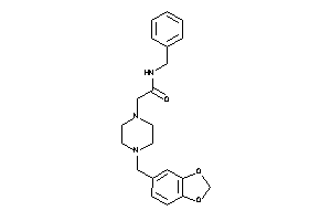 Image of N-benzyl-2-(4-piperonylpiperazino)acetamide