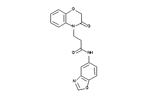 Image of N-(1,3-benzoxazol-5-yl)-3-(3-keto-1,4-benzoxazin-4-yl)propionamide