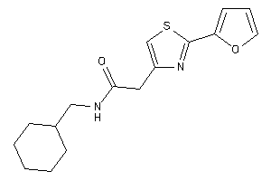 N-(cyclohexylmethyl)-2-[2-(2-furyl)thiazol-4-yl]acetamide