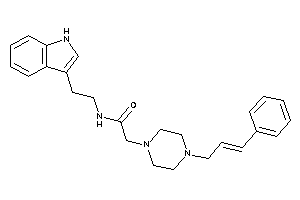 2-(4-cinnamylpiperazino)-N-[2-(1H-indol-3-yl)ethyl]acetamide