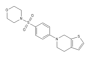 4-[4-(5,7-dihydro-4H-thieno[2,3-c]pyridin-6-yl)phenyl]sulfonylmorpholine