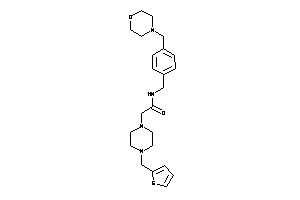 N-[4-(morpholinomethyl)benzyl]-2-[4-(2-thenyl)piperazino]acetamide