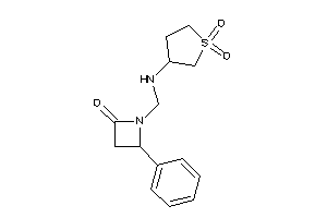 1-[[(1,1-diketothiolan-3-yl)amino]methyl]-4-phenyl-azetidin-2-one