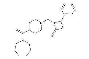 1-[[4-(azepane-1-carbonyl)piperidino]methyl]-4-phenyl-azetidin-2-one