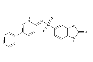 2-keto-N-(5-phenyl-1H-pyridin-2-ylidene)-3H-1,3-benzoxazole-6-sulfonamide