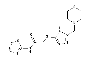 2-[[5-(morpholinomethyl)-4H-1,2,4-triazol-3-yl]thio]-N-thiazol-2-yl-acetamide