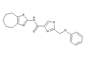 2-(phenoxymethyl)-N-(5,6,7,8-tetrahydro-4H-cyclohepta[d]thiazol-2-yl)thiazole-4-carboxamide