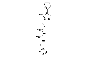 N-(2-furfurylcarbamoyl)-3-[5-keto-4-(2-thienyl)tetrazol-1-yl]propionamide