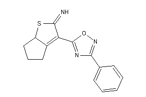 Image of [3-(3-phenyl-1,2,4-oxadiazol-5-yl)-4,5,6,6a-tetrahydrocyclopenta[b]thiophen-2-ylidene]amine