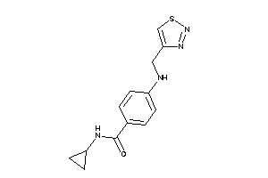 N-cyclopropyl-4-(thiadiazol-4-ylmethylamino)benzamide